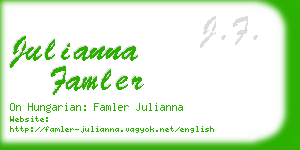 julianna famler business card
